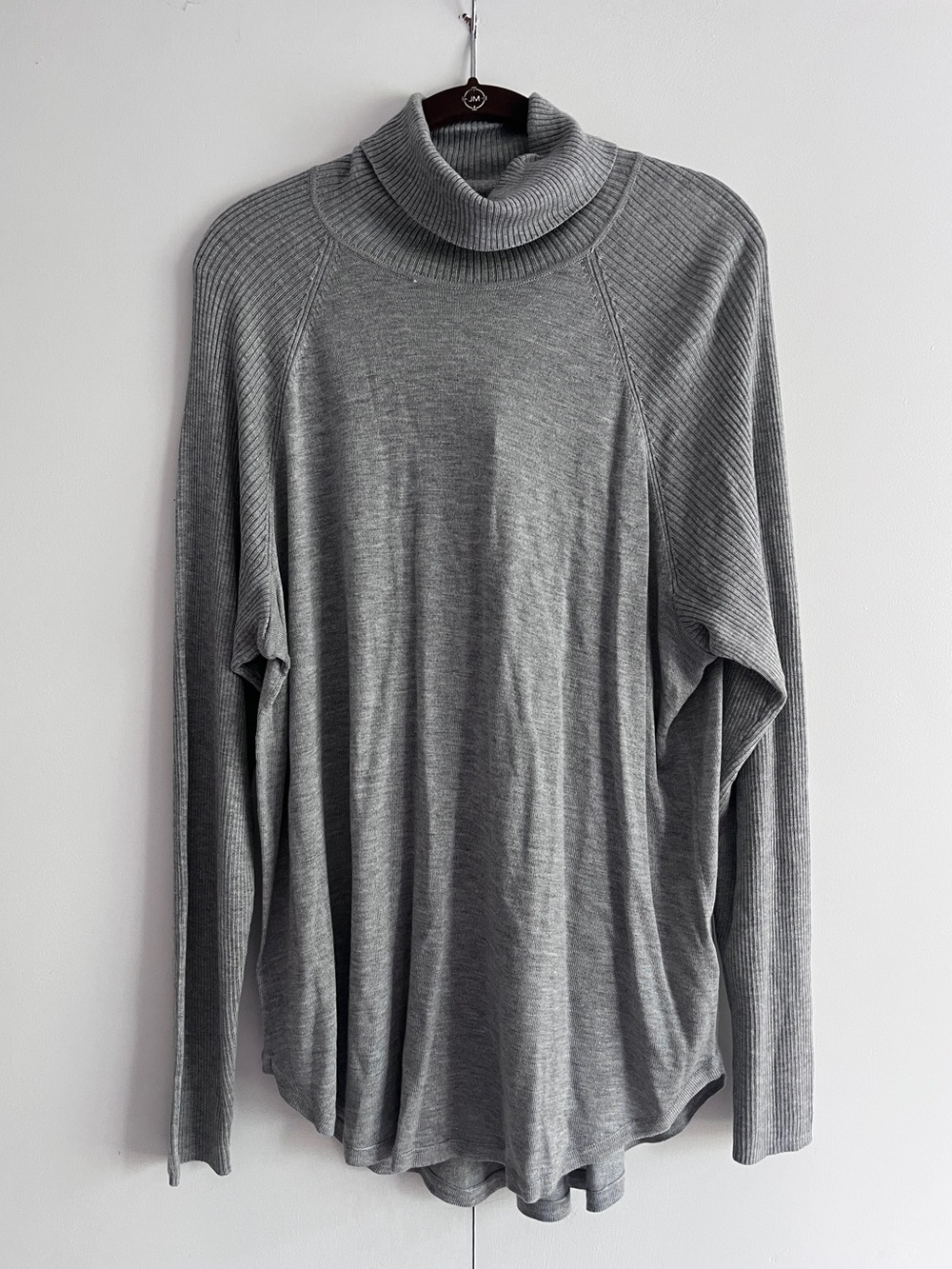 Apt. 9 Gray Ribbed Turtleneck Sweater